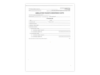 Outpatient Medical Record, A5DK+4 sheets