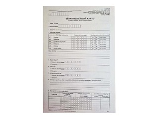 Bērnu medicīniskā karte A3DK, 026/u