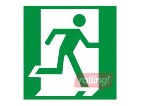 Наклейка - знак «Аварийный выход», 10x10см