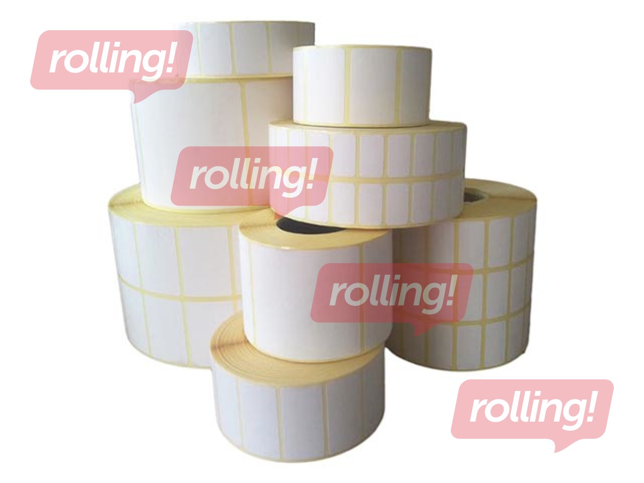 Thermal stickers in a roll, 90x60 mm, TermoTop, 1000 pcs