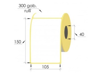 Termokleebised rullis, 105 x 150 mm, TermoEko, 300 tk