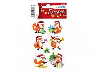 Stickers Herma Decor, Christmas fox, 3 sheets