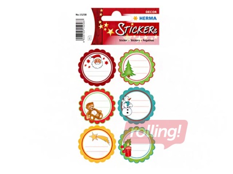 SALE Kleebised Herma Decor, jõulutervitused, sädelevad, 2 lehte