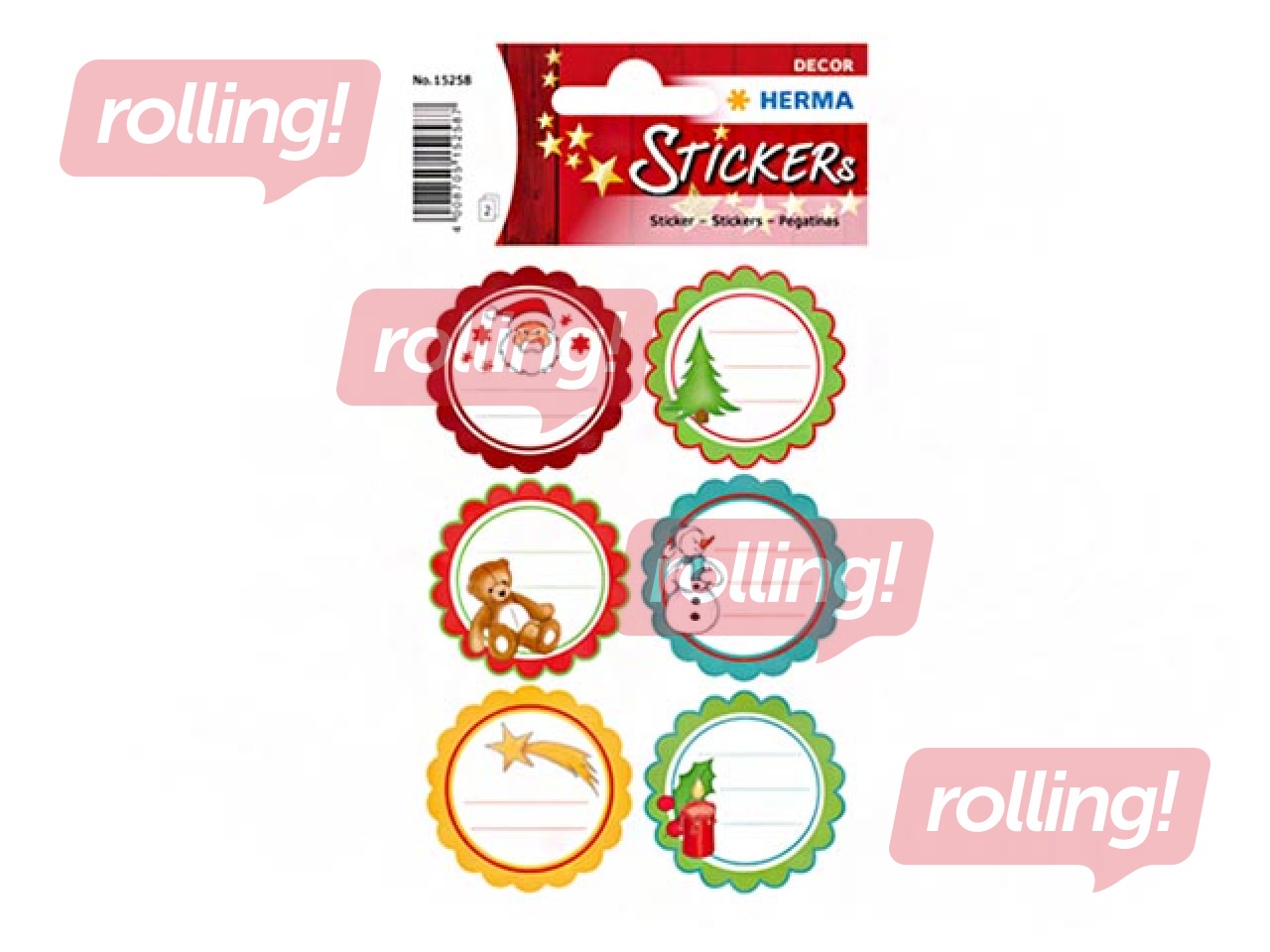 SALE Kleebised Herma Decor, jõulutervitused, sädelevad, 2 lehte
