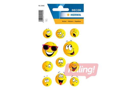 Stickers Herma Decor, HAPPY FACE , 3 sheets