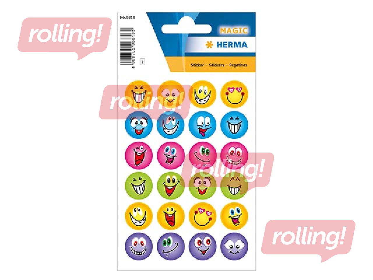 Stickers Herma Decor, Smileys, 1 page