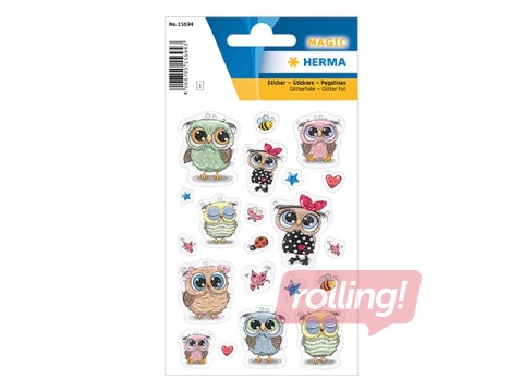 Sticker Little Owl & Friends, 1 sheet