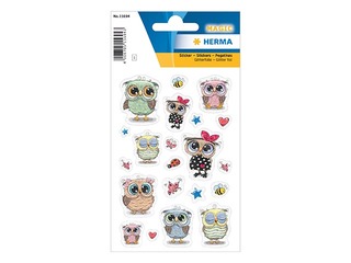 Sticker Little Owl & Friends, 1 sheet