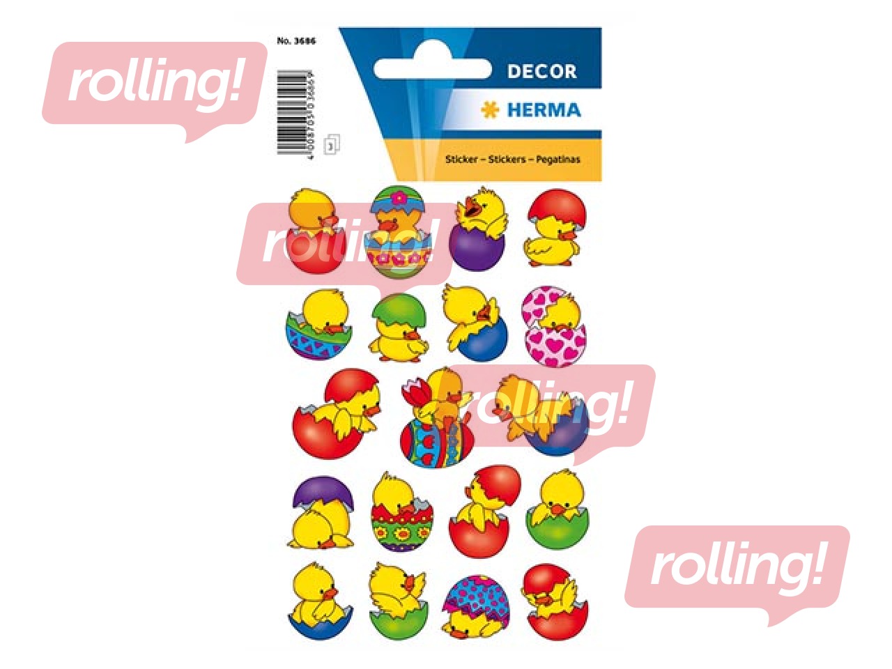Uzlīmes Herma Decor, cāļi olā, 3 lapas