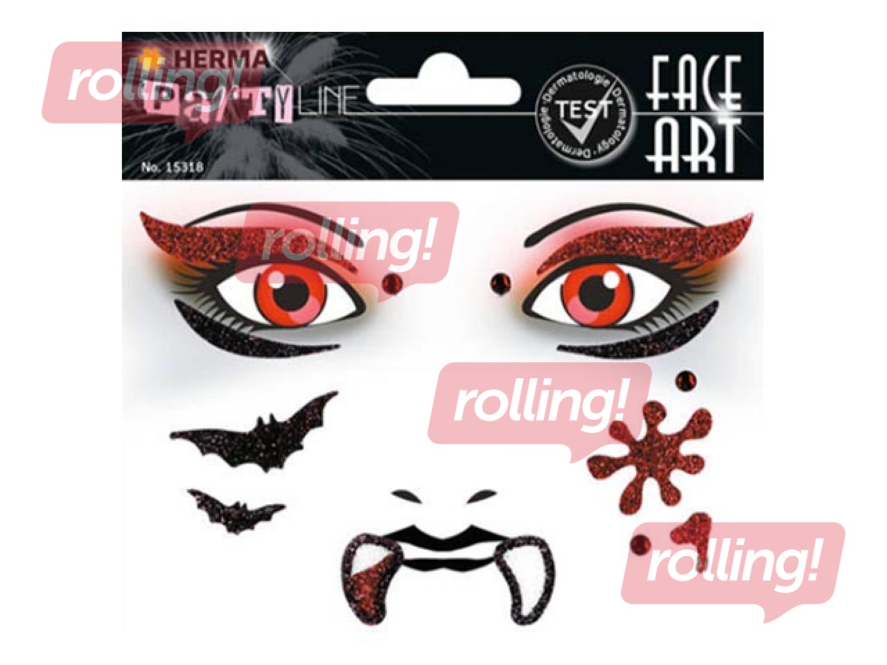 PROMO Face Art kleebised Vampiir