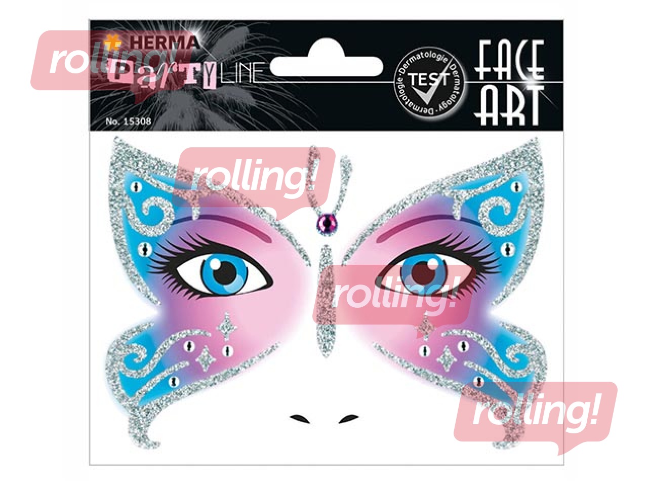 Face Art Stickers Butterfly