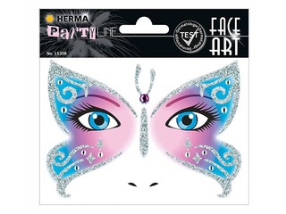 Наклейки для лица Бабочка