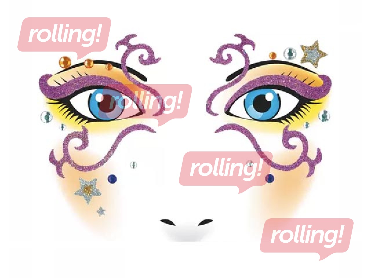 PROMO Näokunsti kleebised Mystery