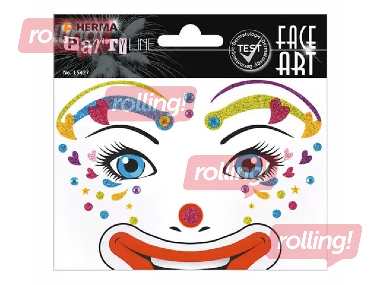 Face Art Stickers Clown Lotta