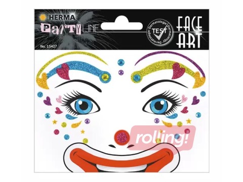 PROMO Näokunsti kleebised Clown Lotta