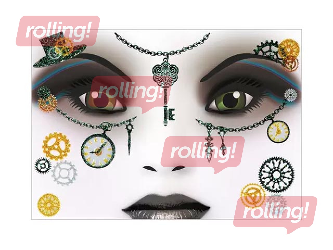 Face Art Stickers Steampunk Amelia