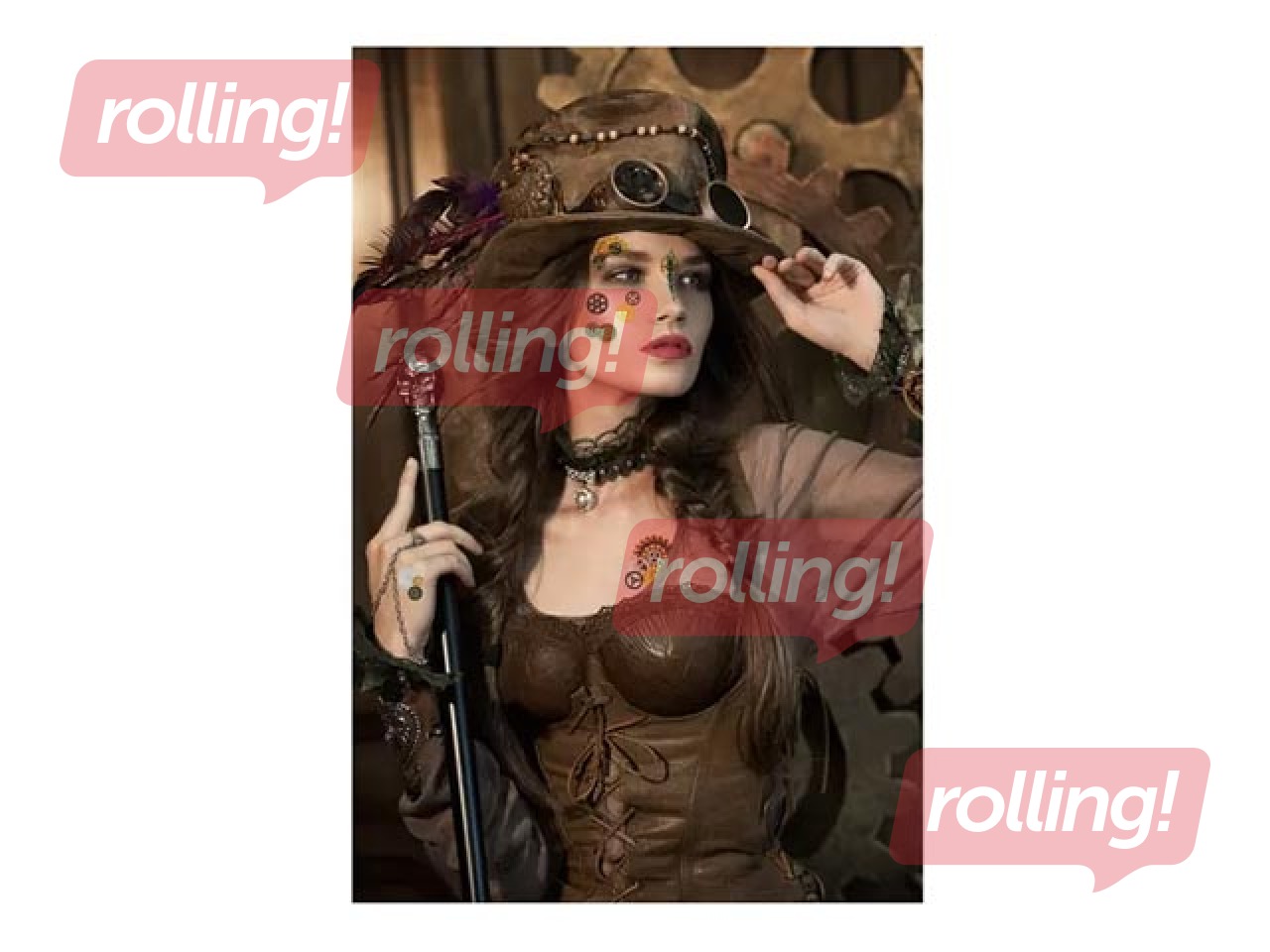 Наклейки для лица Steampunk Amelia