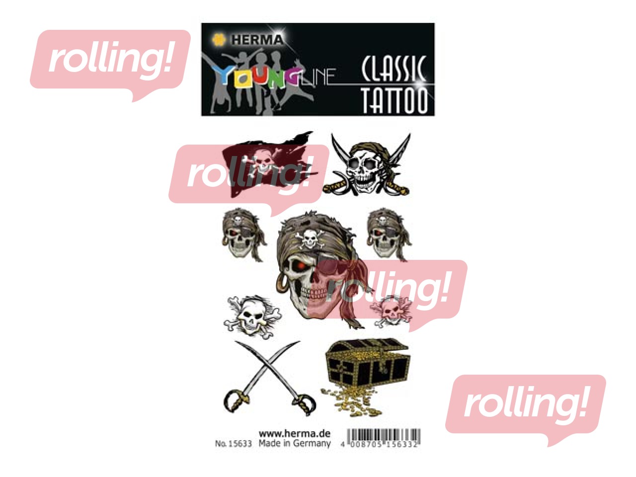 PROMO Klassikaline tätoveering Piraat