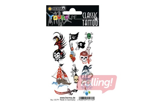 Classic tattoo colour Pirates