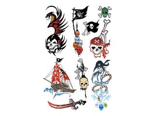 Classic tattoo colour Pirates