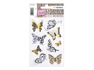 Stickers Herma Butterflies, gold and silver foil