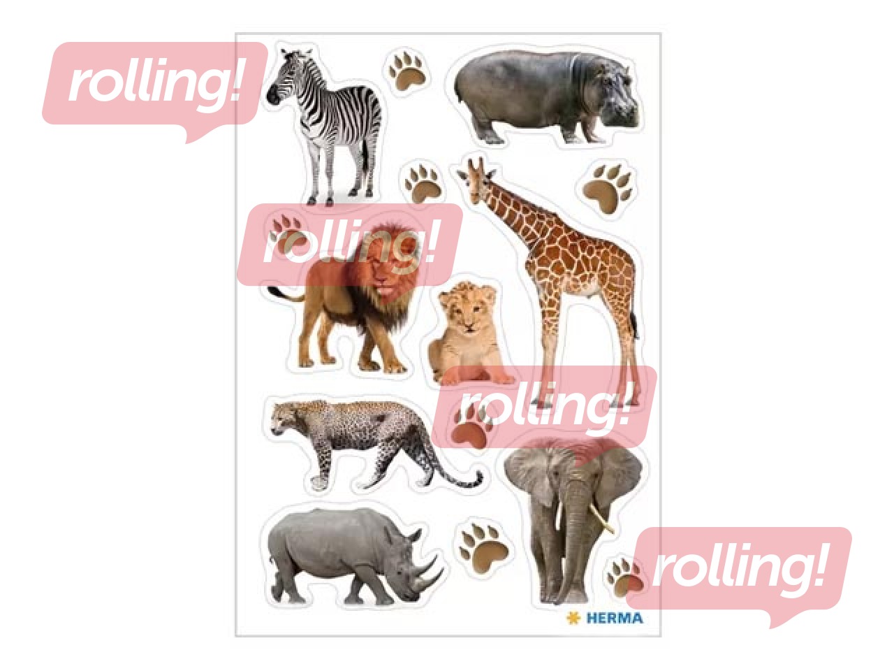 Kleebised Herma Decor Aafrika loomad