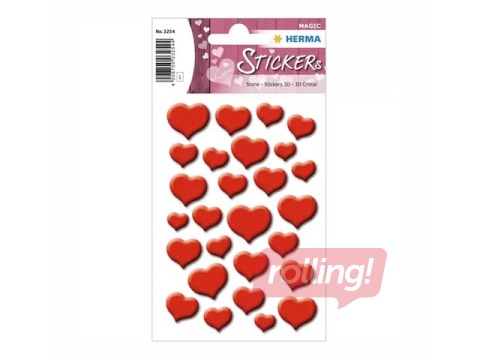 Kleebised Herma Magic, Red hearts, 1 leht