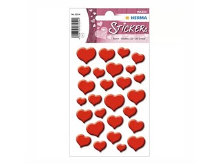 Kleebised Herma Magic, Red hearts, 1 leht