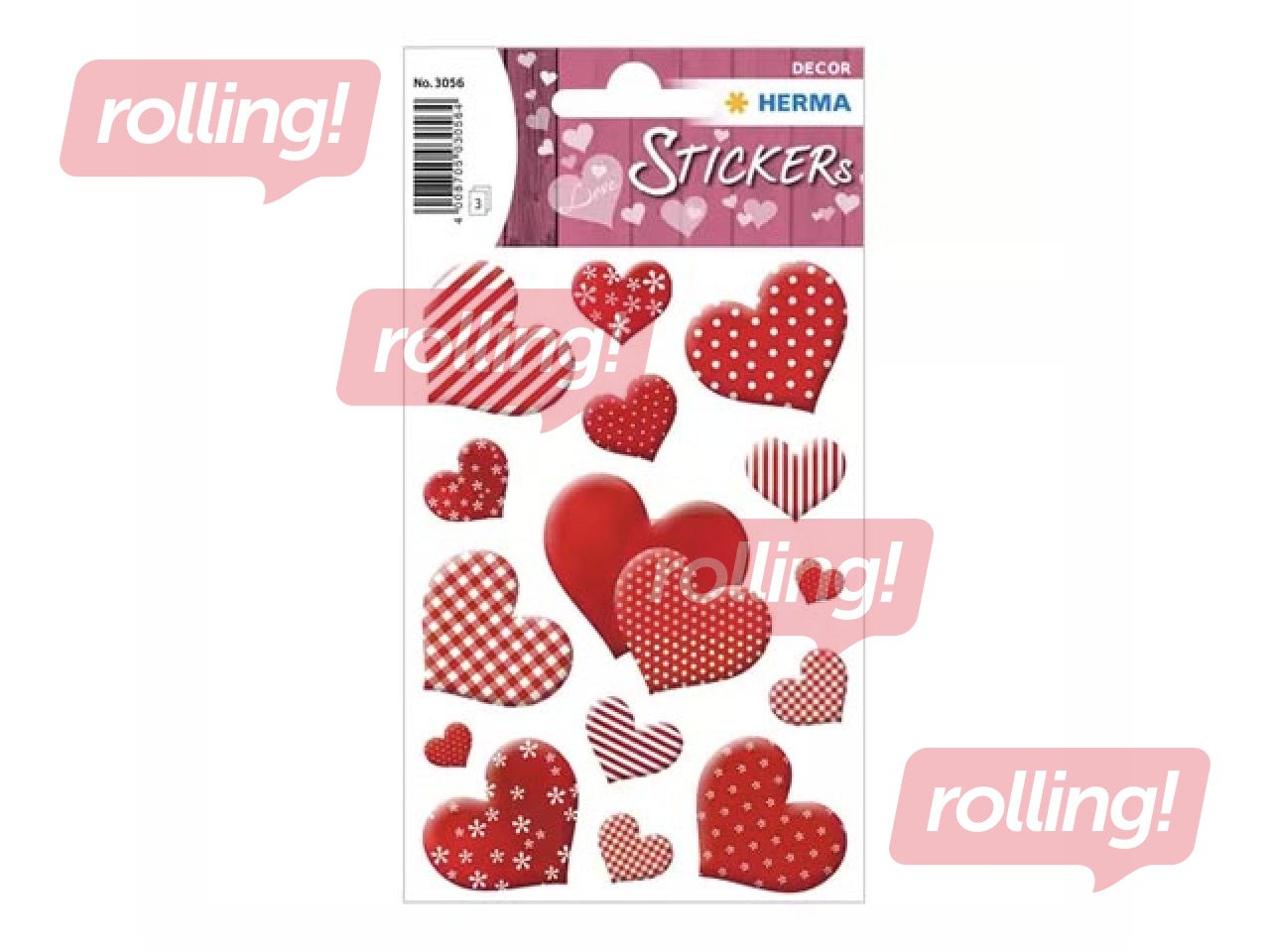 Stickers Herma Flower hearts, 3 sheets