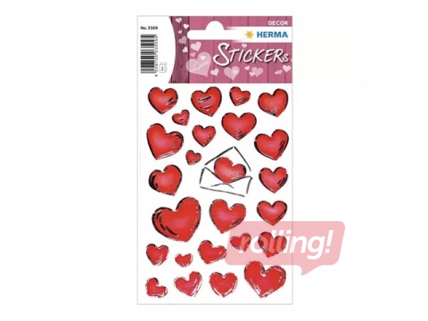 Kleebised Herma Decor Hearts & letters, 2 lehte