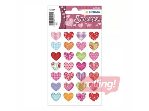 Kleebised Herma Decor Colourful hearts, 3 lehte