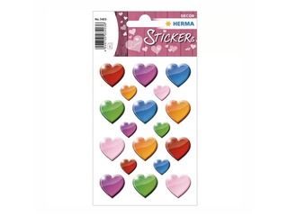 Наклейки Herma Decor Coloured hearts 3 листа