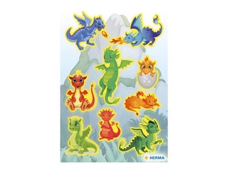 SALE Kleebised Herma Dragon, neoonefekt,1 leht
