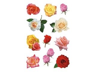 Наклейки Herma Decor Rose blossoms, 3 листа