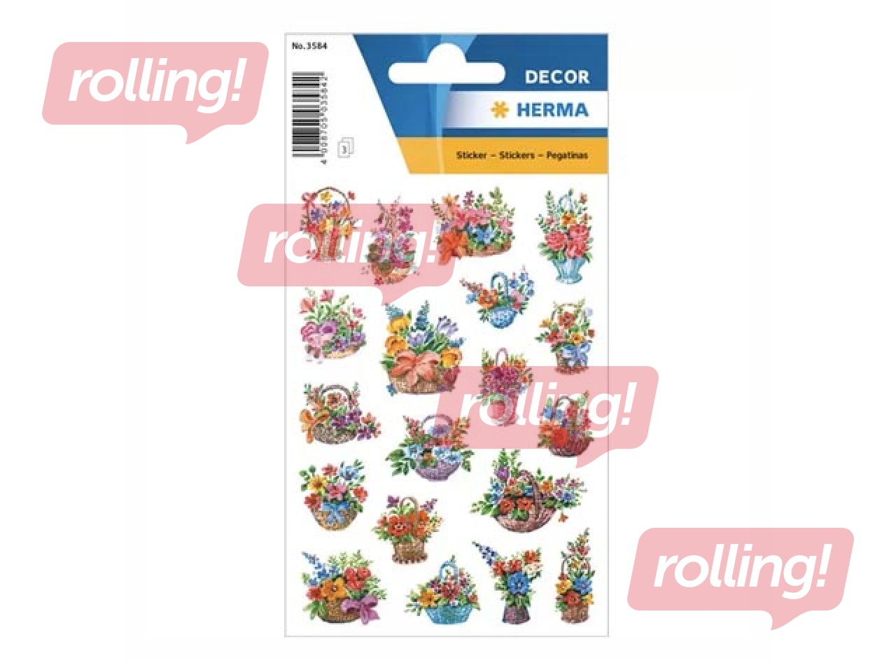 SALE Kleebised Herma Decor, lilled korvis, 3 lehte