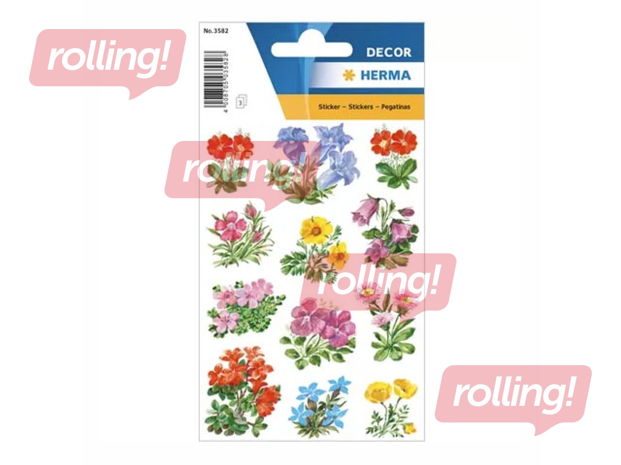 Stickers Herma Decor, Mountain flowers, 3 sheets