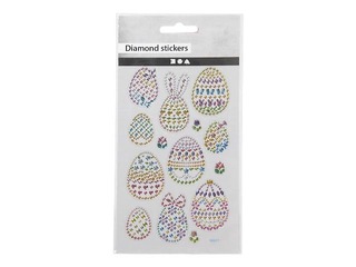 Stickers Diamond Easter eggs 1 sheet