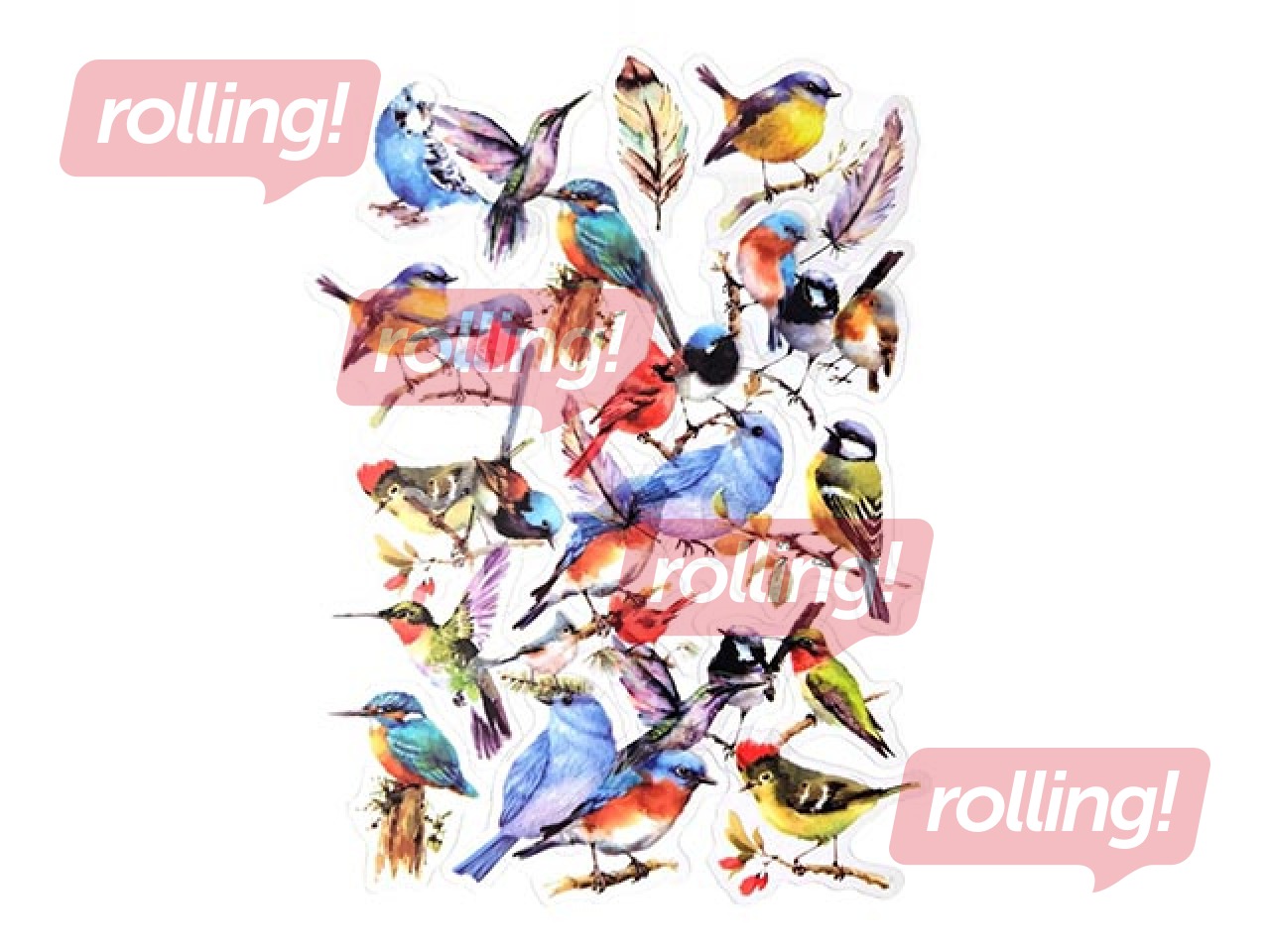Stickers Galeria Papieru Blue Birds