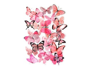 Kleebised Galeria Papieru Pink Butterflies