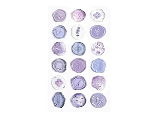 Dekoratiivkleebised, helelilla, 18 tk