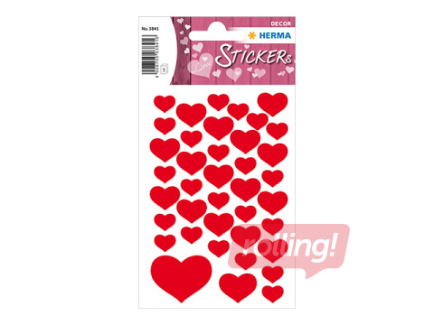 Stickers Herma, Small hearts, 3 sheets