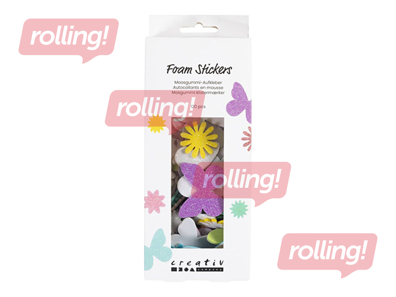 Foam Stickers - Butterfly, Flower, Leaf