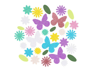 Наклейки Foam - Butterfly, Flower, Leaf