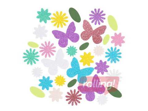 Uzlīmes Foam - Butterfly, Flower, Leaf