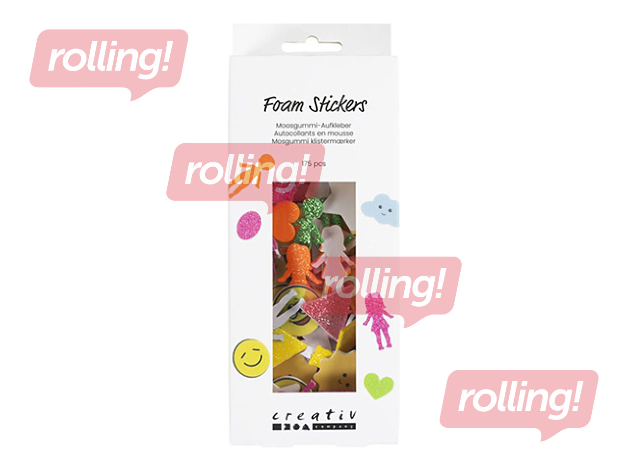 Foam Stickers - Geometry, People, Weather, Smileys