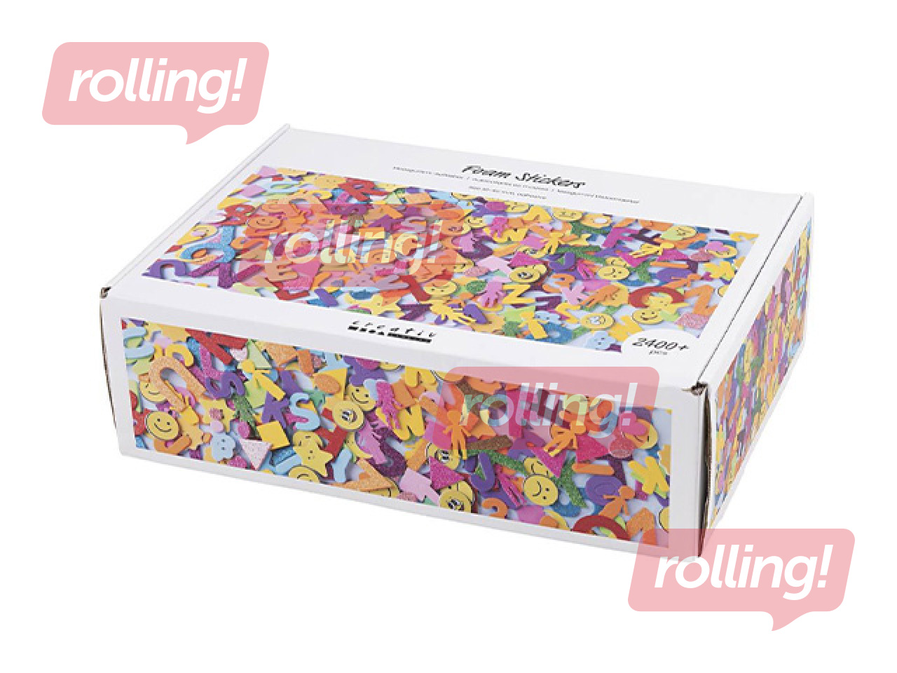 Vahtkummist kleebised Foam - Emojis, Geometric shapes, Letters and Numbers