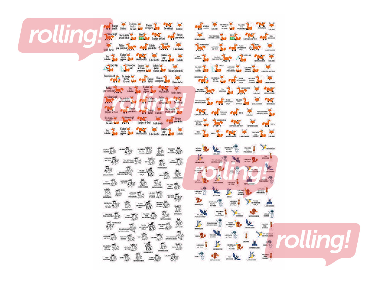 Motivation stickers, 224 pcs