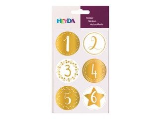 Decorative stickers Advent, gold