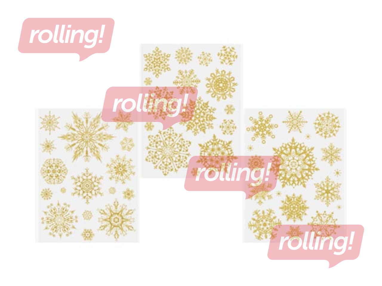 Window stickers Crystals, gold