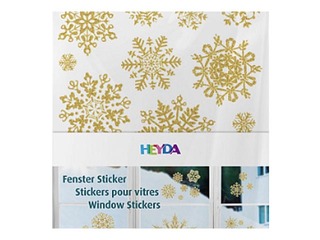 Window stickers Crystals, gold